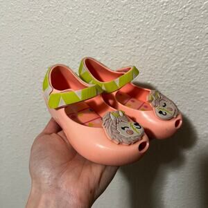 Mini Melissa Ultragirl Alpaca Llama Me Mary Jane jelly shoes rubber PVC GIRLS 7
